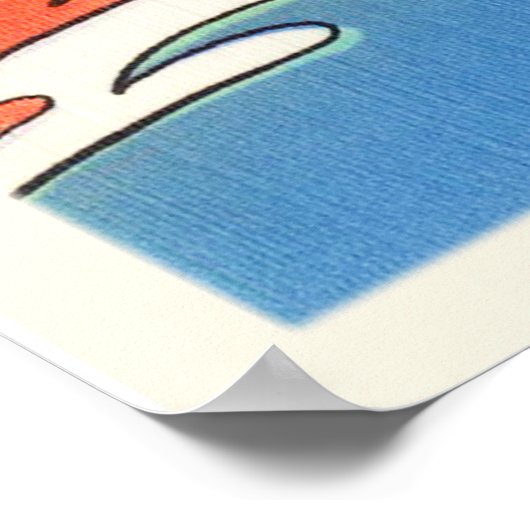 ジャクソンビルビーチフロリダFL古旅行お土産 ポスター (角)