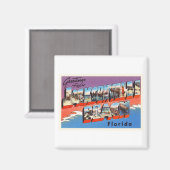 ジャクソンビルビーチフロリダFL古旅行お土産 マグネット (正面/裏面)