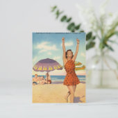 ジャクソンビルビーチ、フロリダ州ヴィンテージ ポストカード (スタンド正面)