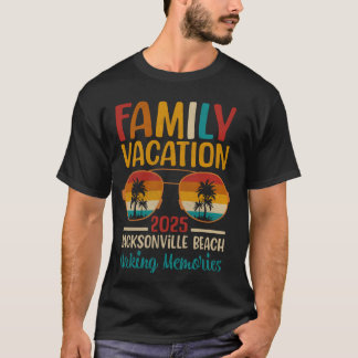 ジャクソンビルビーチ フロリダ州 マッチングファミリー休暇 Tシャツ