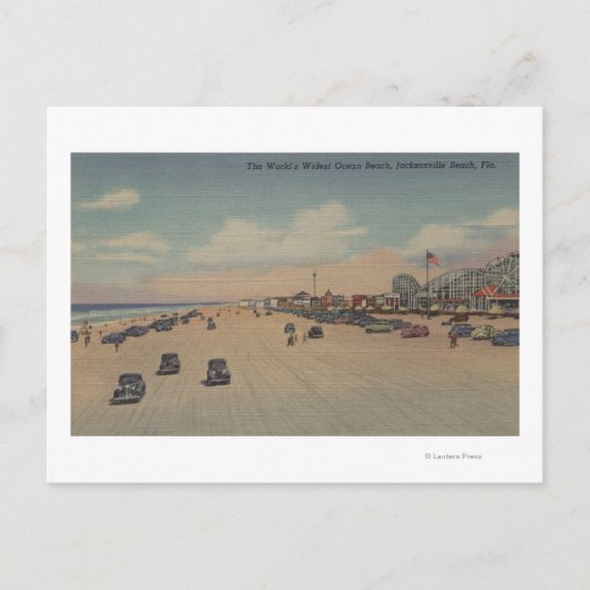 ジャクソンビルビーチ, FL – 世界で最も広い海洋 ポストカード (正面)