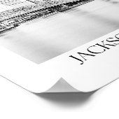 ジャクソンビルフロリダアーチフォトプリント ポスター (角)