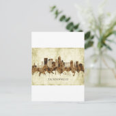 ジャクソンビルフロリダシティスケープ インビテーションポストカード (スタンド正面)