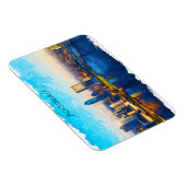 ジャクソンビルフロリダスカイラインパノラマビュー マグネット (右側)