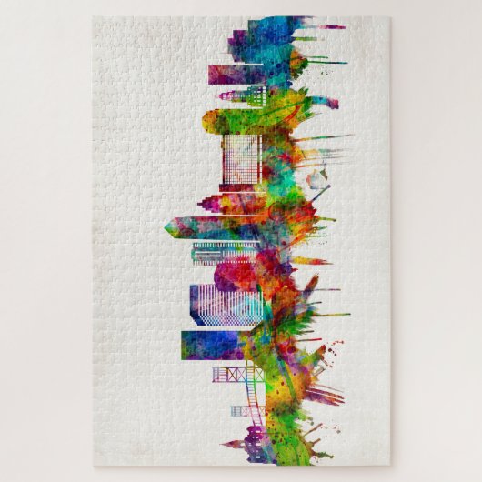 ジャクソンビルフロリダスカイライン ジグソーパズル (縦)