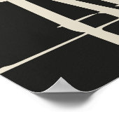 ジャクソンビルフロリダレトロミニマルブックカバー ポスター (角)