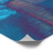 ジャクソンビルフロリダヴィンテージ旅行 ポスター (角)