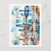 ジャクソンビルフロリダ有名な旅行水の色 ポストカード (正面)