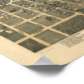 ジャクソンビルフロリダ1893パノラママップ ポスター (角)