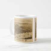 ジャクソンビルフロリダ(1876年)の鳥目眺め コーヒーマグカップ (正面左)