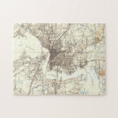 ジャクソンビルフロリダ(1918年)のヴィンテージの地図 ジグソーパズル (横)