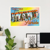 ジャクソンビルフロリダFLヴィンテージ旅行記念品 ポスター (ホームオフィス)