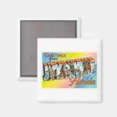 ジャクソンビルフロリダFLヴィンテージ旅行記念品 マグネット (正面/裏面)