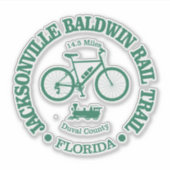 ジャクソンビルボールドウィン鉄道(サイクリング) シール (正面)