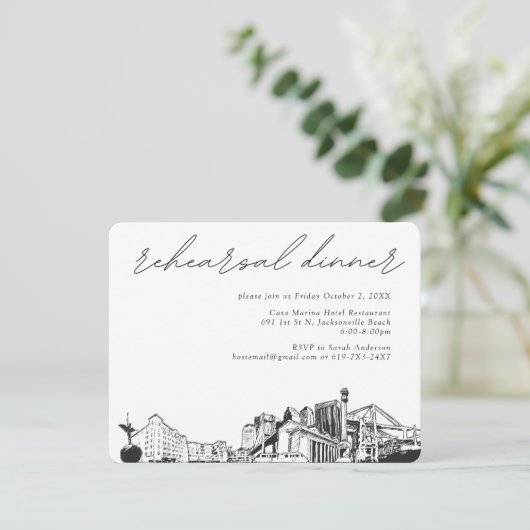 ジャクソンビルリハーサル招待状エンクロージャカード エンクロージャーカード (スタンド正面)