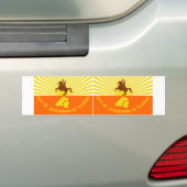 ジャクソンビル国旗 バンパーステッカー (車上)
