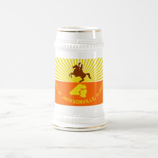 ジャクソンビル国旗 ビールジョッキ (中央)