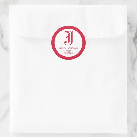 ジャクソンビル州ユニバーシティホリデー ラウンドシール (バッグ)