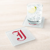 ジャクソンビル州大クラシック学JSUレター ガラスコースター (アングル)