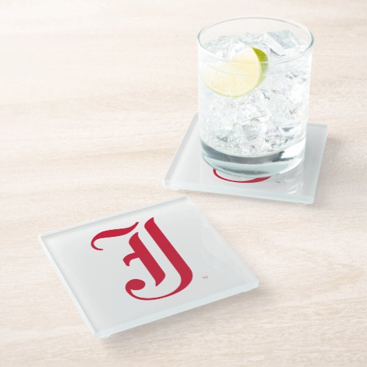 ジャクソンビル州大クラシック学JSUレター ガラスコースター (アングル)