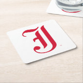 ジャクソンビル州大クラシック学JSUレター スクエアペーパーコースター (アングル)