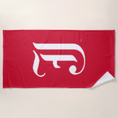 ジャクソンビル州大クラシック学JSUレター ビーチタオル (正面)