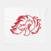 ジャクソンビル州大学ガメコックスレッドイーグル フリースブランケット (正面(横))