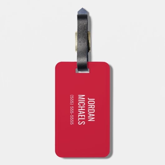 ジャクソンビル州大学ガメコックスレッドイーグル ラゲッジタグ (裏面縦)