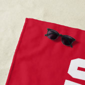 ジャクソンビル州大学ガメコックスレッドロゴ ビーチタオル (インサイチュ)