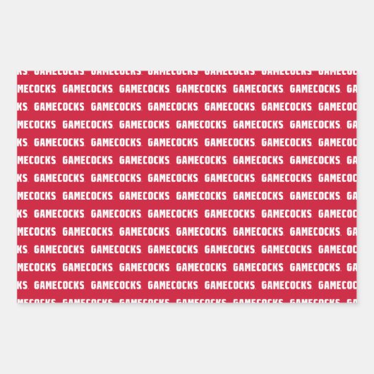 ジャクソンビル州大学ガメコックスレッドロゴ ラッピングペーパーシート (正面3)
