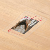 ジャクソンビル州大学卒業 アクリル招待状 (レイダウン)