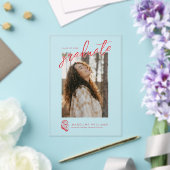 ジャクソンビル州大学卒業 アクリル招待状 (インサイチュ (ウェディング))