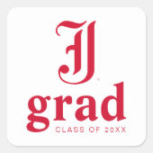 ジャクソンビル州大学卒業 スクエアシール (正面)