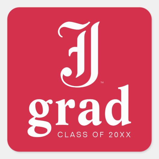 ジャクソンビル州大学卒業 スクエアシール (正面)