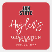 ジャクソンビル州大学卒業 スクエアシール (正面)