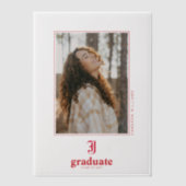 ジャクソンビル州大学卒業 ベラム紙招待状 (正面)