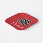 ジャクソンビル州大学卒業 ペーパープレート (傾斜あり)