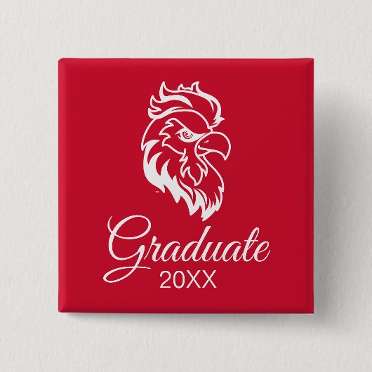 ジャクソンビル州大学卒業 缶バッジ (正面)