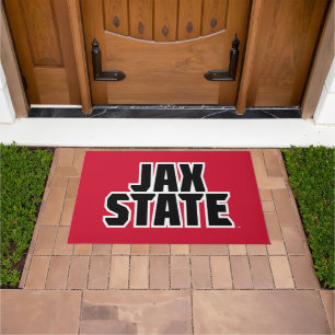 ジャクソンビル州大学JAX州はっきりした文字 ドアマット