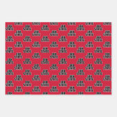 ジャクソンビル州大学JAX州はっきりした文字 ラッピングペーパーシート (正面)