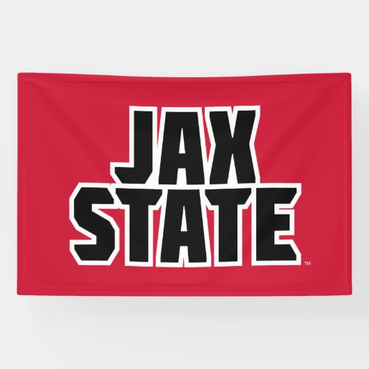 ジャクソンビル州大学JAX州はっきりした文字 横断幕 (横)