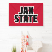 ジャクソンビル州大学JAX州はっきりした文字 横断幕 (インサイチュ)