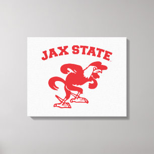 ジャクソンビル州大学JAX州ガメコック キャンバスプリント