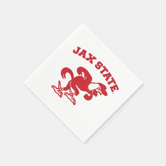 ジャクソンビル州大学JAX州ガメコック スタンダードカクテルナプキン (角)