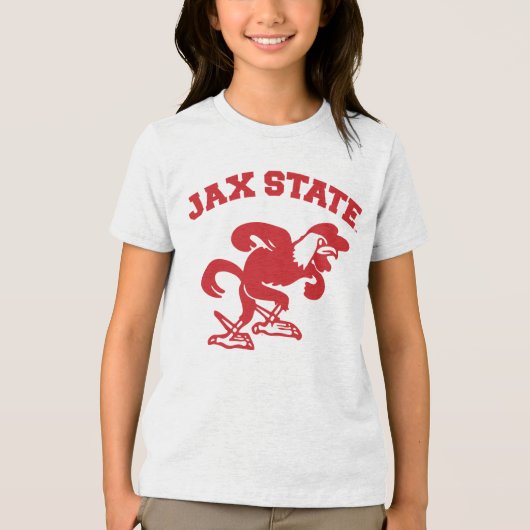 ジャクソンビル州大学JAX州ガメコック トライブレンドＴシャツ (正面)