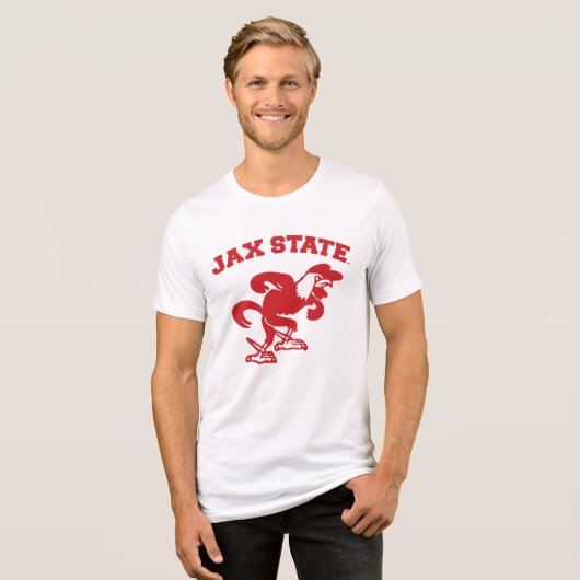 ジャクソンビル州大学JAX州ガメコック トライブレンドＴシャツ (正面全面)