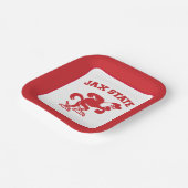 ジャクソンビル州大学JAX州ガメコック ペーパープレート (傾斜あり)