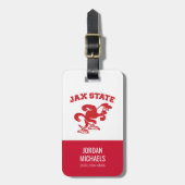 ジャクソンビル州大学JAX州ガメコック ラゲッジタグ (正面縦)
