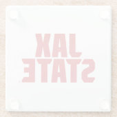 ジャクソンビル州大学JAX州レッド ガラスコースター (裏面)