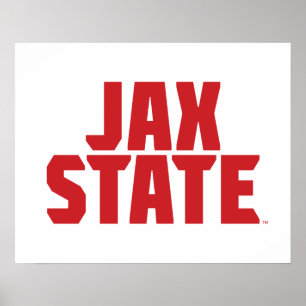 ジャクソンビル州大学JAX州レッド ポスター
